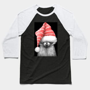 Raccoon in a hat on black Baseball T-Shirt